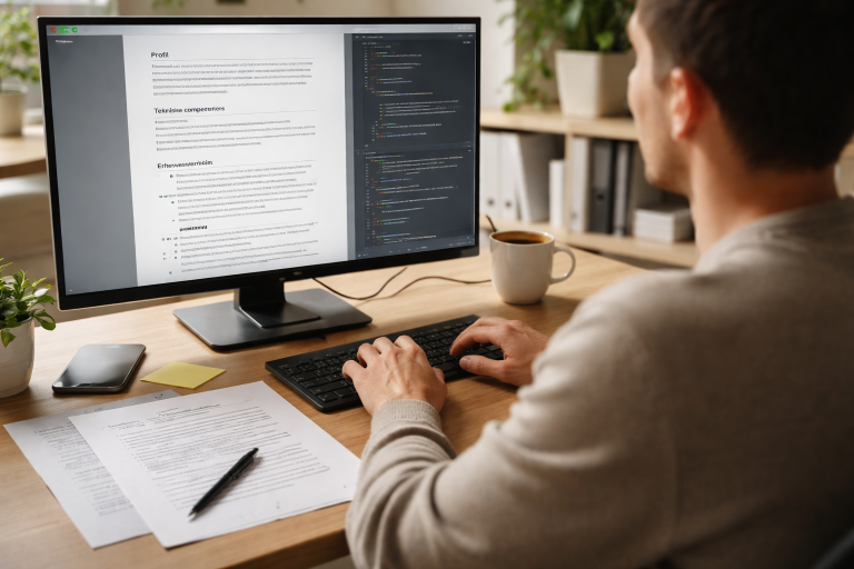 Backend-udvikler CV-eksempel: tekniske skills, projekter og formuleringer